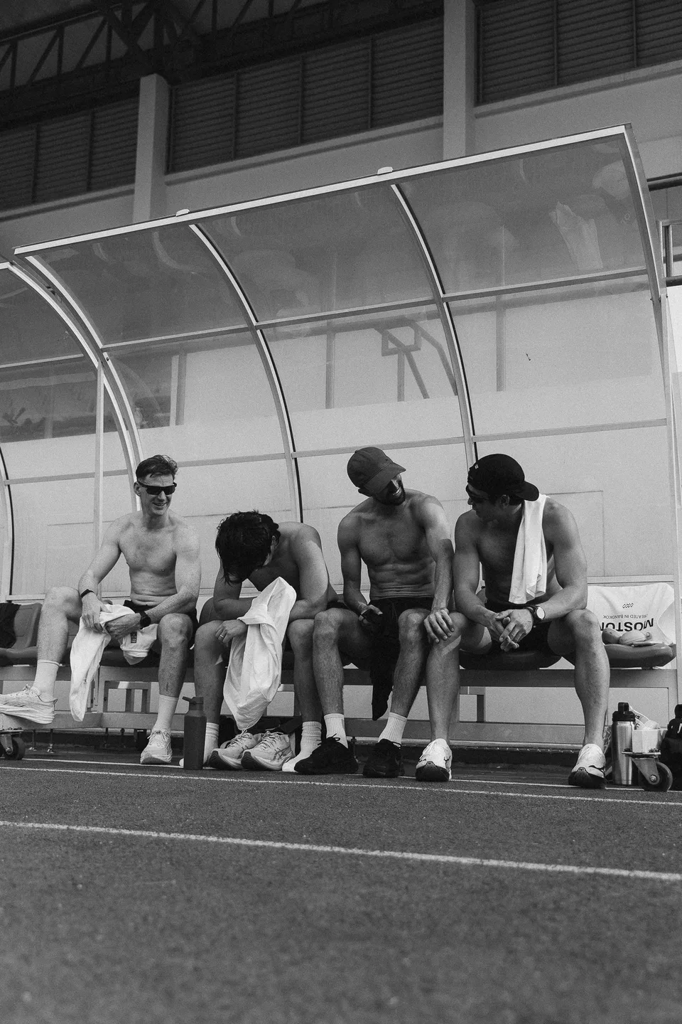 Moston — black and white run photography (brand photography).